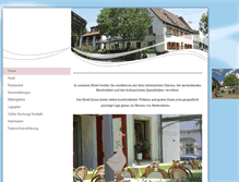 Tablet Screenshot of hotel-gasthof-kreuz.de